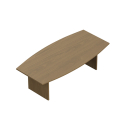 Global OTG Newland - NL96BT - Boat shape conference laminate table 96
