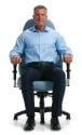 Obusforme Comfort XL - Deep seat, Extended back man on picture is 6'6''